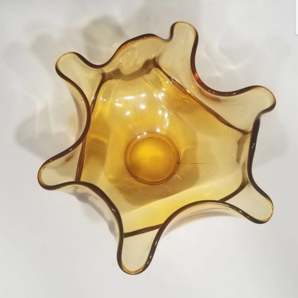 Vintage Viking Glass Flared Epic Drape Bowl 6806 - Picture 3 of 4